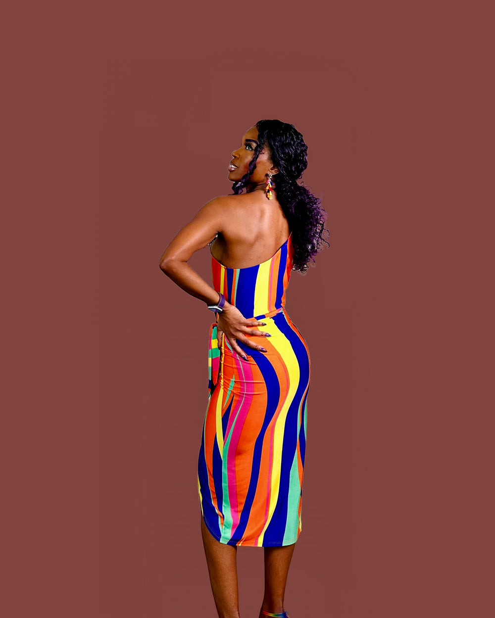 Sunset Stripes Dress