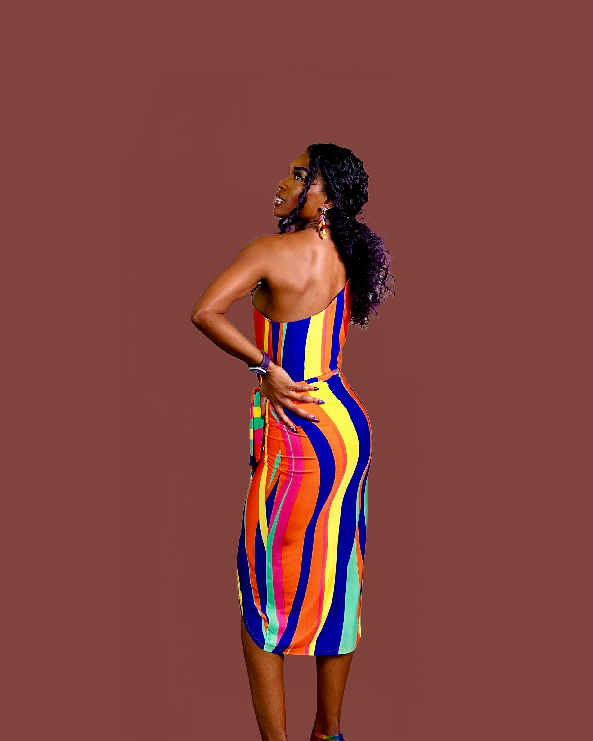 Sunset Stripes Dress