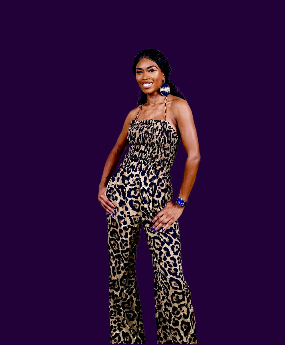 Cat Like Halter Jumpsuit
