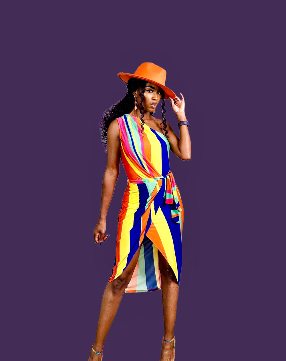 Sunset Stripes Dress