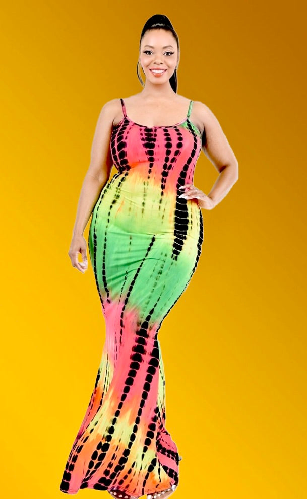 Summertime Bright Maxi Dress