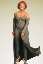 All Year Round Jumpsuit & Cardigan Set