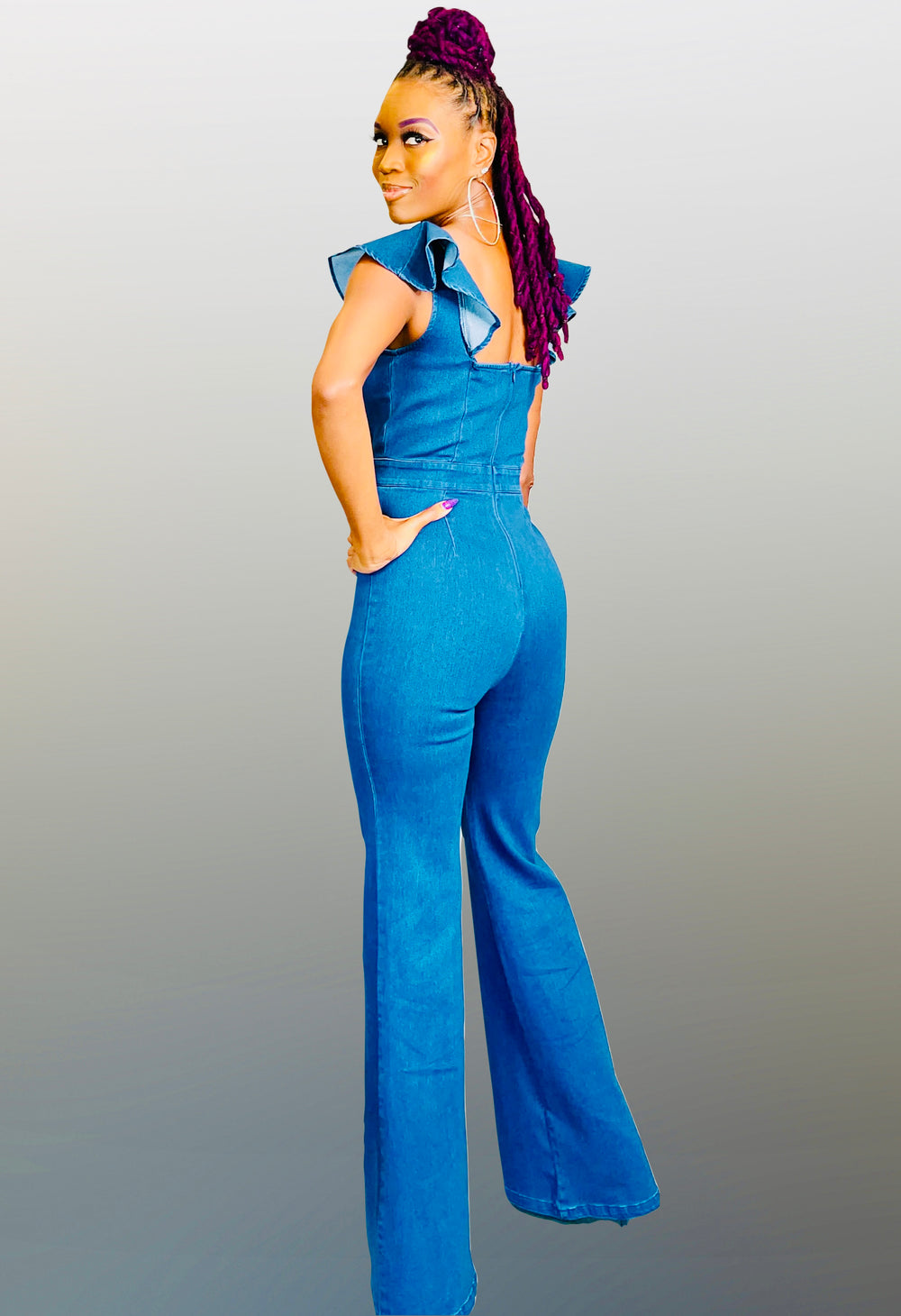 It's Giving Denim Jumpsuit