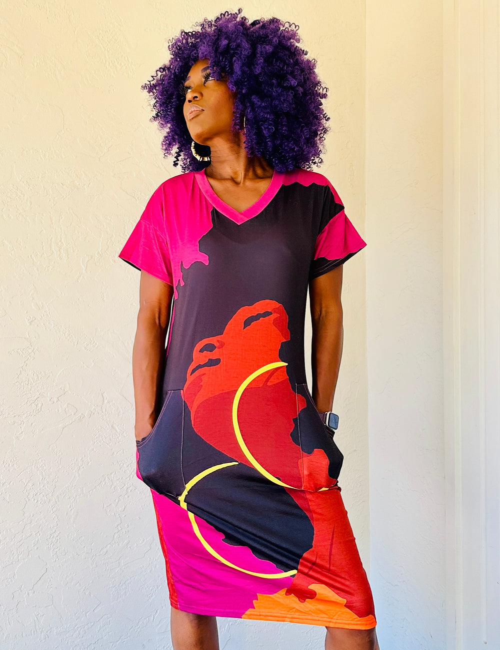 Brown Girl Beauty T-Shirt Dress