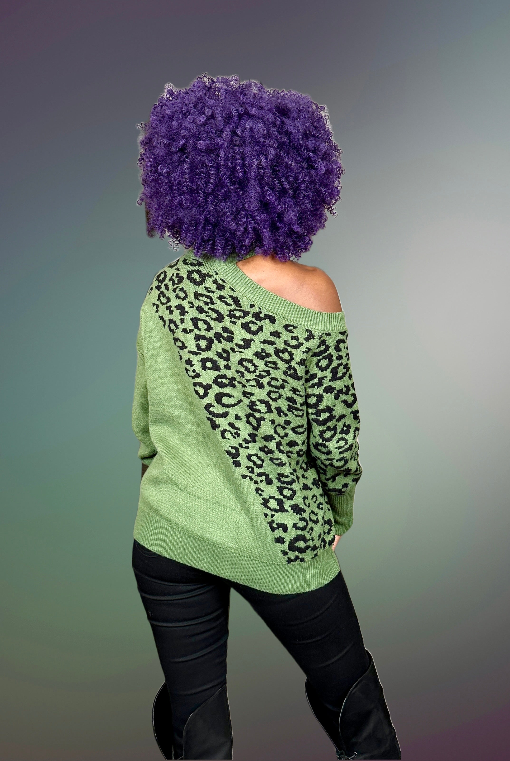 Wild Kingdom Cold Shoulder Sweaters