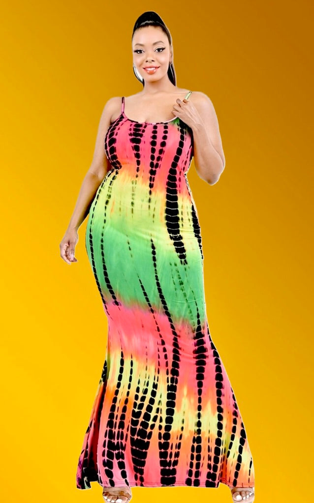 Summertime Bright Maxi Dress